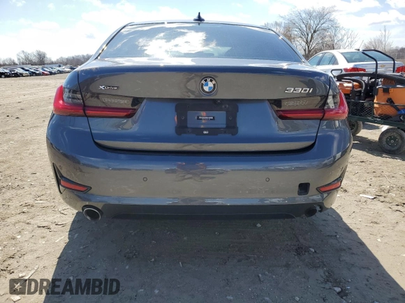2021 BMW 3 Series 330i xDrive with VIN WBA5R7C04MFK51040, listed as a Copart auction lot 49620045 with 51,069 mi miles and Salvage Title. Bid and sale history available at carsss.com. Image 6.