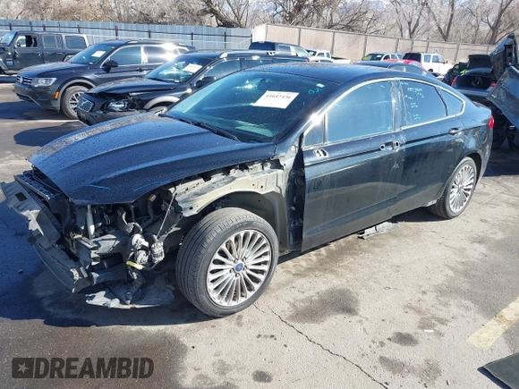 2016 Ford Fusion Titanium with VIN 3FA6P0K9XGR152837, listed as a IAAI auction lot 41647436 with 196,700 mi miles. Bid and sale history available at carsss.com. Image 2.