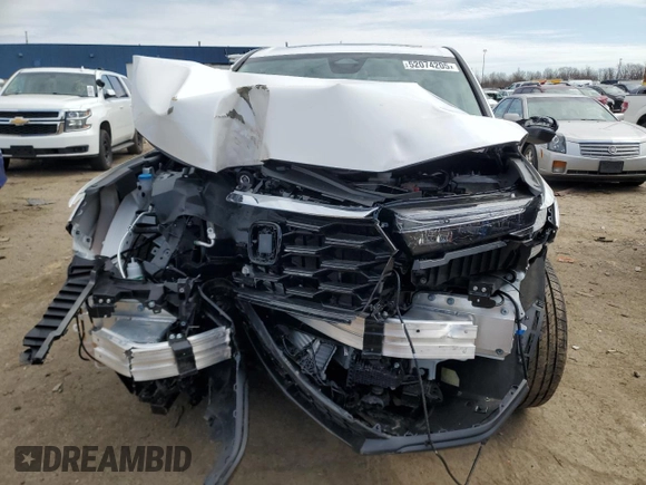 2025 Honda CR-V EX with VIN 5J6RS4H41SL008460, listed as a Copart auction lot 52074205 with 4,162 mi miles and Salvage Title. Bid and sale history available at DreamBid. Image 5.