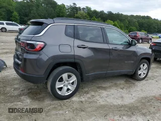 2022 Jeep Compass Latitude с VIN 3C4NJDBB8NT126707, выставлен на аукционе Copart как лот 59792595 с пробегом 61 636 миль миль и Списание • Salvage title. История ставок и продаж доступна на DreamBid. Изображение 3.
