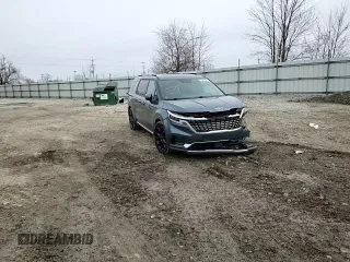 2022 Kia Carnival SX Prestige with VIN KNDNE5H3XN6063808, listed as a Copart auction lot 50247805 with 111,630 mi miles and Salvage Title. Bid and sale history available at carsss.com. Image 12.