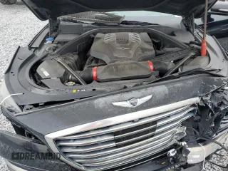 2018 Genesis G80 Ultimate with VIN KMHGN4JF7JU216279, listed as a Copart auction lot 42200505 with 52,514 mi miles and Salvage Title. Bid and sale history available at DreamBid. Image 12.