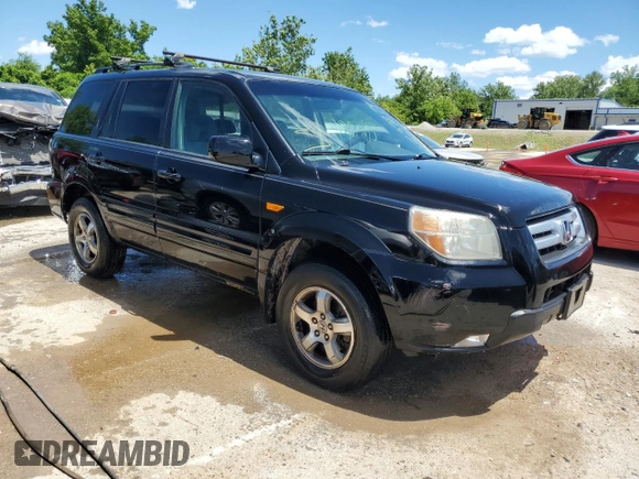 2007 Honda Pilot EX with VIN 5FNYF18427B008272, listed as a Copart auction lot 61237274 with 206,199 mi miles and Salvage Title. Bid and sale history available at carsss.com. Image 4.