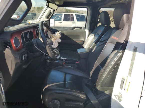 2020 Jeep Wrangler Unlimited Rubicon with VIN 1C4HJXFG7LW140402, listed as a Copart auction lot 41829145 with 49,411 mi miles and Salvage Title. Bid and sale history available at carsss.com. Image 7.