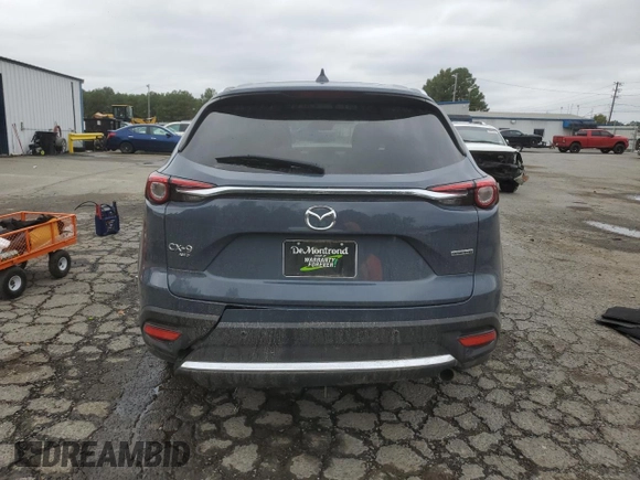 2022 Mazda CX-9 Grand Touring with VIN JM3TCBDY1N0611265, listed as a Copart auction lot 75886224 with 58,355 mi miles and Salvage Title. Bid and sale history available at carsss.com. Image 6.