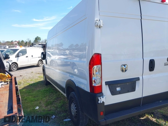 2024 Ram ProMaster Cargo Tradesman with VIN 3C6LRVDGXRE132198, listed as a IAAI auction lot 41723893 with 12,388 mi miles and . Bid and sale history available at DreamBid. Image 3.