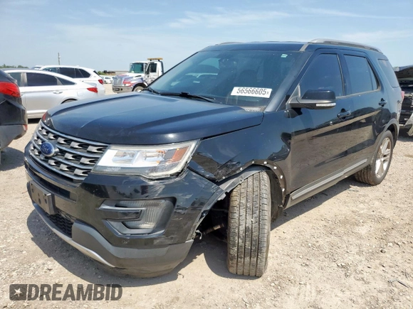 2017 Ford Explorer XLT z VIN 1FM5K7D85HGD63675, wystawiony jako Copart lot #56566605 z przebiegiem 107 344 mil mil oraz Szkoda całkowita • Salvage title. Historia ofert i sprzedaży dostępna na DreamBid. Obrazek 1.