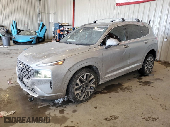2021 Hyundai Santa Fe Calligraphy with VIN 5NMS5DAL0MH364340, listed as a Copart auction lot 44924695 with 48,324 mi miles and Salvage title. Bid and sale history available at DreamBid. Image 1.