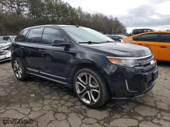 2014 Ford Edge Sport with VIN 2FMDK3AK1EBA65583, listed as a Copart auction lot 44526245 with 148,570 mi miles and Salvage Title. Bid and sale history available at carsss.com. Image 4.
