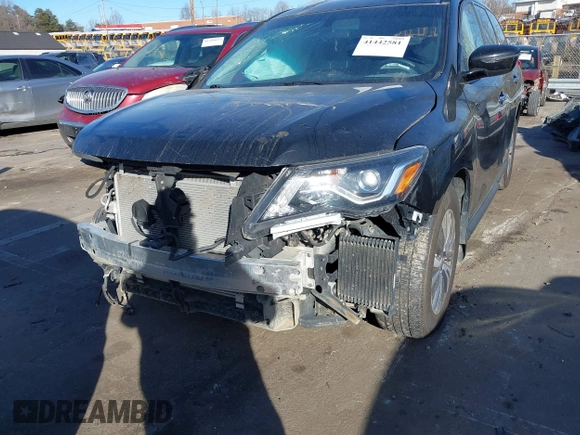 2020 Nissan Pathfinder S with VIN 5N1DR2AN0LC647977, listed as a IAAI auction lot 41442581 with 27,202 mi miles. Bid and sale history available at carsss.com. Image 6.