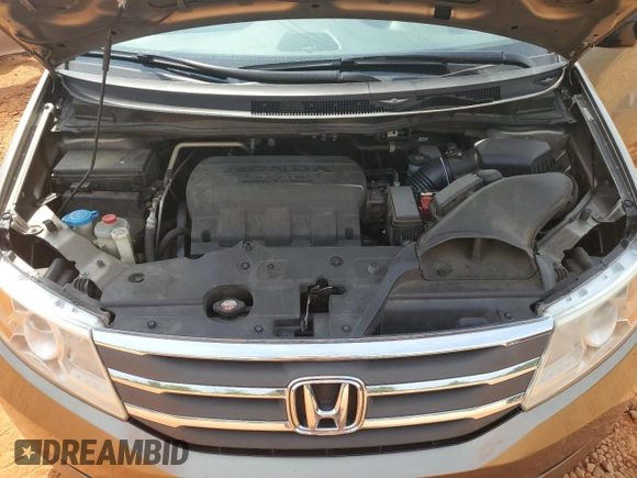 2013 Honda Odyssey EX-L with VIN 5FNRL5H68DB075153, listed as a Copart auction lot 60887325 with 263,001 mi miles and Salvage title. Bid and sale history available at DreamBid. Image 12.