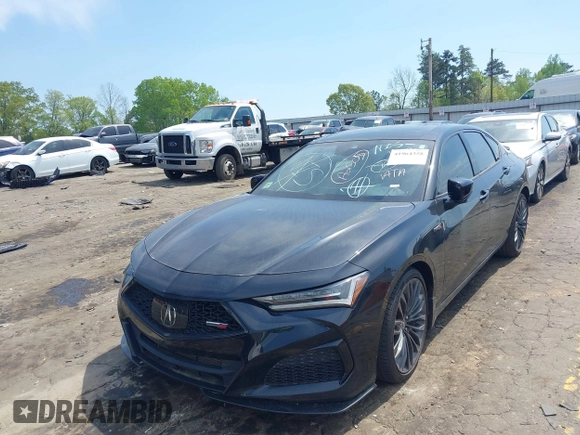 2021 Acura TLX Type S with VIN 19UUB7F08MA000700, listed as a IAAI auction lot 41964358 with Not Provided miles. Bid and sale history available at carsss.com. Image 16.