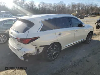 2019 Infiniti QX60 Luxe z VIN 5N1DL0MM4KC521421, wystawiony jako Copart lot #46708395 z przebiegiem 96 318 mil mil oraz Szkoda całkowita • Salvage title. Historia ofert i sprzedaży dostępna na DreamBid. Obrazek 3.