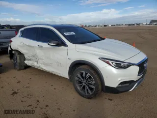 2018 Infiniti QX30 Luxury with VIN SJKCH5CR9JA055634, listed as a Copart auction lot 86368754 with 66,288 mi miles and Salvage Title. Bid and sale history available at carsss.com. Image 4.