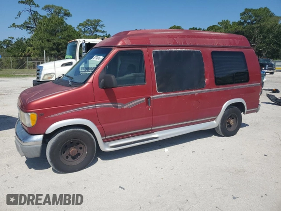 2000 Ford Econoline Cargo Recreational with VIN 1FDRE14W3YHC01283, listed as a Copart auction lot 52724845 with 118,826 mi miles and Clean Title. Bid and sale history available at DreamBid. Image 1.