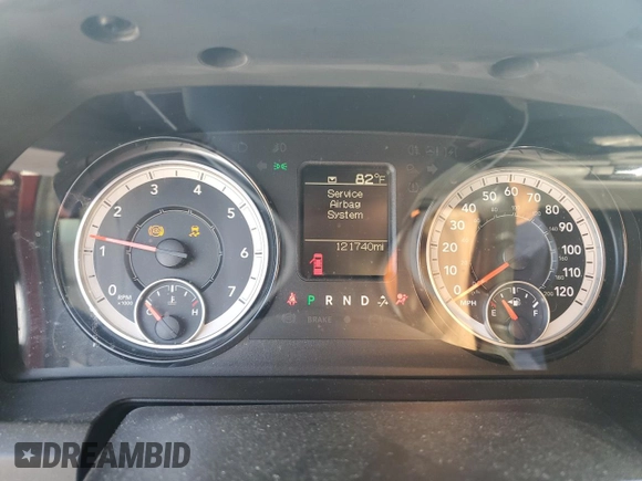 2019 Ram 1500 Express with VIN 3C6RR6KT1KG649643, listed as a Copart auction lot 60594145 with 121,740 mi miles and Salvage title. Bid and sale history available at DreamBid. Image 9.