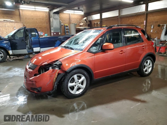 2007 Suzuki SX4 with VIN JS2YB413675111054, listed as a Copart auction lot 86679914 with 118,687 mi miles and Salvage Title. Bid and sale history available at carsss.com. Image 1.