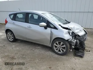 2015 Nissan Note SV with VIN 3N1CE2CP6FL360018, listed as a Copart auction lot 54950115 with 159,307 mi miles and Salvage title. Bid and sale history available at DreamBid. Image 4.