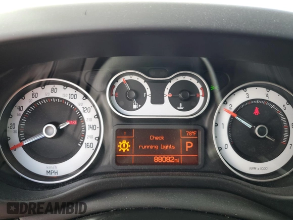 2015 FIAT 500L Urbana Trekking with VIN ZFBCFADH5FZ032080, listed as a Copart auction lot 88035415 with 88,082 mi miles and Salvage Title. Bid and sale history available at DreamBid. Image 9.