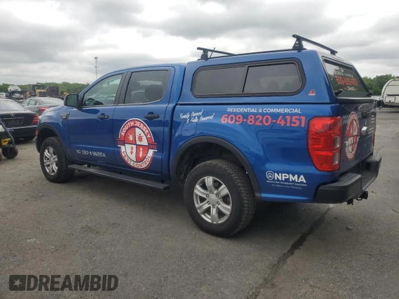 2020 Ford Ranger XL with VIN 1FTER4FHXLLA86940, listed as a Copart auction lot 58614045 with 77,249 mi miles and Salvage title. Bid and sale history available at DreamBid. Image 2.