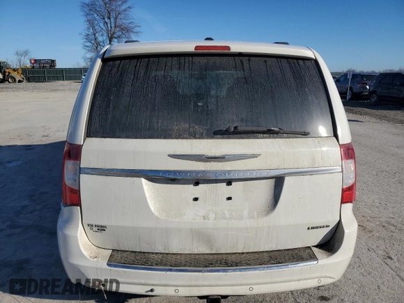 2013 Chrysler Town & Country Limited with VIN 2C4RC1GG7DR645926, listed as a Copart auction lot 46692665 with 235,185 mi miles and Salvage Title. Bid and sale history available at carsss.com. Image 6.