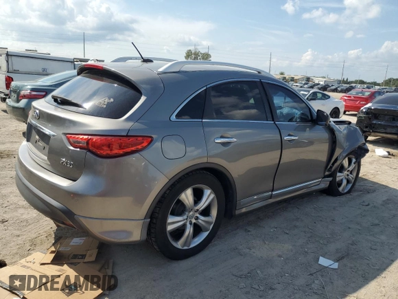 2009 Infiniti FX35 with VIN JNRAS18U29M104328, listed as a Copart auction lot 71885464 with 183,682 mi miles and Salvage Title. Bid and sale history available at carsss.com. Image 3.