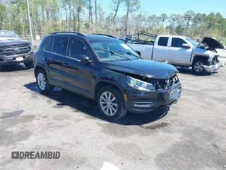 2017 Volkswagen Tiguan S with VIN WVGAV7AX3HK042989, listed as a IAAI auction lot 41825530 with 100,565 mi miles and . Bid and sale history available at DreamBid. Image 1.
