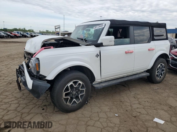 2022 Ford Bronco with VIN 1FMDE5DH5NLA94216, listed as a Copart auction lot 59173445 with 27,626 mi miles and Non repairable. Bid and sale history available at DreamBid. Image 1.