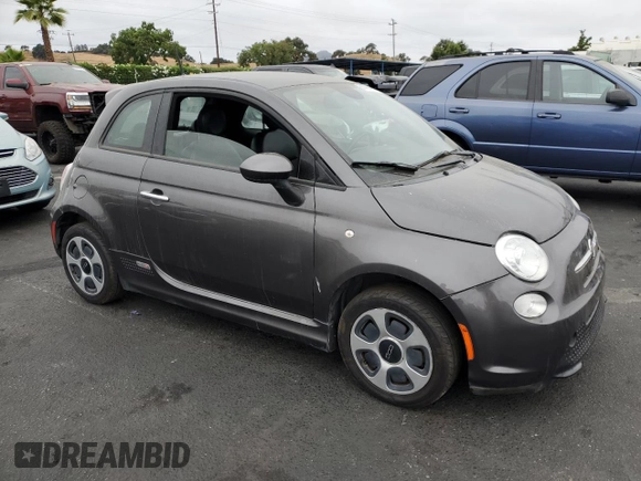 2015 FIAT 500e with VIN 3C3CFFGE6FT638320, listed as a Copart auction lot 66402495 with 74,257 mi miles and Clean title. Bid and sale history available at DreamBid. Image 4.