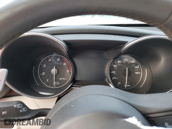 2019 Alfa Romeo Giulia Ti Sport with VIN ZARFANBN8K7604490, listed as a Copart auction lot 66973182 with 0 mi miles. Bid and sale history available at carsss.com. Image 9.