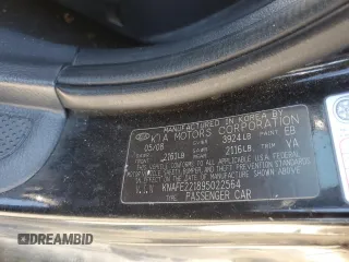 2009 Kia Spectra SX with VIN KNAFE221895022564, listed as a Copart auction lot 76997864 with 189,177 mi miles and Salvage Title. Bid and sale history available at carsss.com. Image 15.