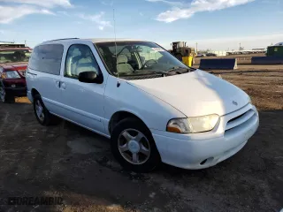 2001 Nissan Quest GXE with VIN 4N2ZN15T01D825951, listed as a Copart auction lot 43836485 with 101,816 mi miles and Salvage Title. Bid and sale history available at carsss.com. Image 4.