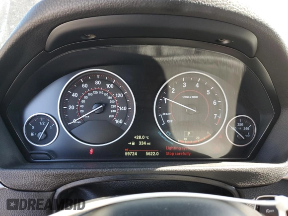 2018 BMW 3 Series 330i with VIN WBA8B9C53JK677362, listed as a Copart auction lot 61203095 with 59,724 mi miles and Salvage title. Bid and sale history available at DreamBid. Image 9.