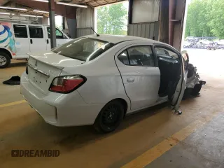2023 Mitsubishi Mirage ES with VIN ML32FUFJ0PHF02149, listed as a Copart auction lot 53322425 with 51,272 mi miles and Salvage title. Bid and sale history available at DreamBid. Image 3.