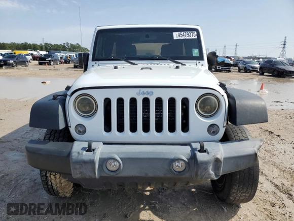 2018 Jeep Wrangler JK Unlimited Sport with VIN 1C4BJWDG9JL876212, listed as a Copart auction lot 45479375 with 79,136 mi miles and Salvage Title. Bid and sale history available at carsss.com. Image 5.