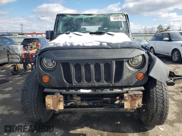 2011 Jeep Wrangler Rubicon with VIN 1J4HA6D11BL536151, listed as a Copart auction lot 44581625 with Not Provided miles and Salvage Title. Bid and sale history available at carsss.com. Image 5.