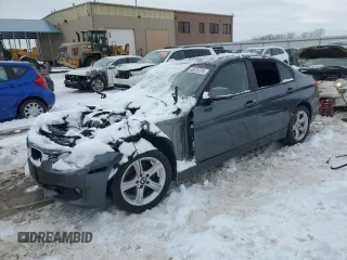 2014 BMW 3 Series 328i xDrive with VIN WBA3B3C52EJ978689, listed as a Copart auction lot 86578724 with 0 mi miles and Salvage Title. Bid and sale history available at carsss.com. Image 1.