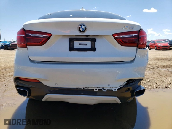 2018 BMW X6 xDrive35i with VIN 5UXKU2C57J0X49264, listed as a Copart auction lot 52534503 with 36,821 mi miles. Bid and sale history available at carsss.com. Image 6.