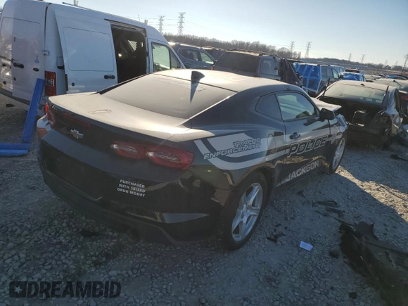 2019 Chevrolet Camaro 1LS with VIN 1G1FB1RX4K0135875, listed as a Copart auction lot 41765985 with 0 mi miles and Salvage Title. Bid and sale history available at carsss.com. Image 3.