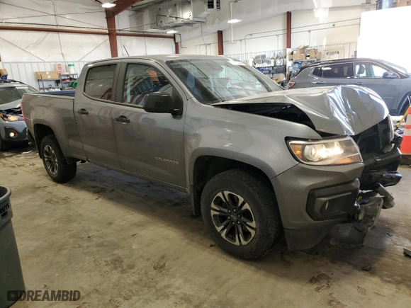 2021 Chevrolet Colorado 4WD Z71 with VIN 1GCGTDEN5M1236807, listed as a Copart auction lot 88790435 with 80,095 mi miles and Salvage Title. Bid and sale history available at carsss.com. Image 4.
