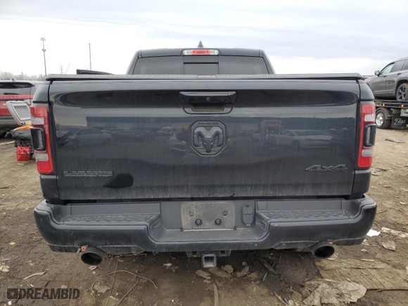 2021 Ram 1500 Laramie with VIN 1C6SRFJT5MN733090, listed as a Copart auction lot 50796145 with 46,118 mi miles and Clean Title. Bid and sale history available at carsss.com. Image 6.