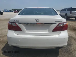 2010 Lexus LS 460 with VIN JTHBL5EF1A5094628, listed as a Copart auction lot 57393445 with 70,185 mi miles and Salvage title. Bid and sale history available at DreamBid. Image 6.