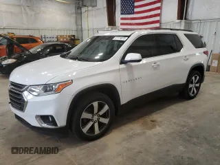 2021 Chevrolet Traverse LT with VIN 1GNERHKW5MJ130620, listed as a Copart auction lot 61174975 with 58,320 mi miles and Salvage title. Bid and sale history available at DreamBid. Image 1.