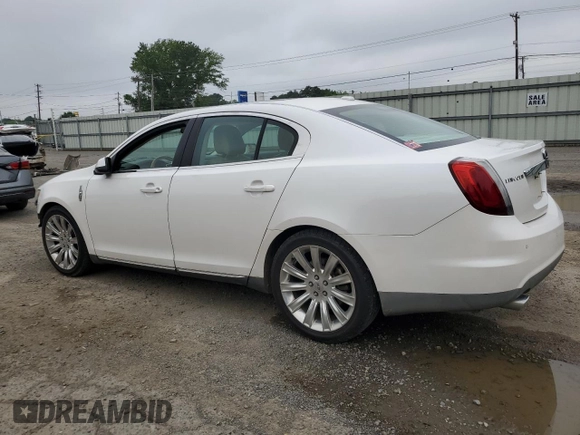 2010 Lincoln MKS with VIN 1LNHL9DR5AG615350, listed as a Copart auction lot 53048495 with 217,863 mi miles and Salvage Title. Bid and sale history available at DreamBid. Image 2.