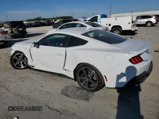 2024 Ford Mustang EcoBoost with VIN 1FA6P8THXR5140715, listed as a Copart auction lot 50611195 with 2,845 mi miles and Salvage Title. Bid and sale history available at carsss.com. Image 2.