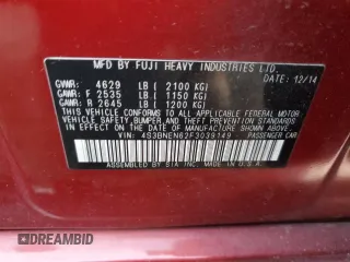 2015 Subaru Legacy 3.6R Limited with VIN 4S3BNEN62F3039149, listed as a Copart auction lot 89079375 with 176,629 mi miles and Salvage Title. Bid and sale history available at carsss.com. Image 15.