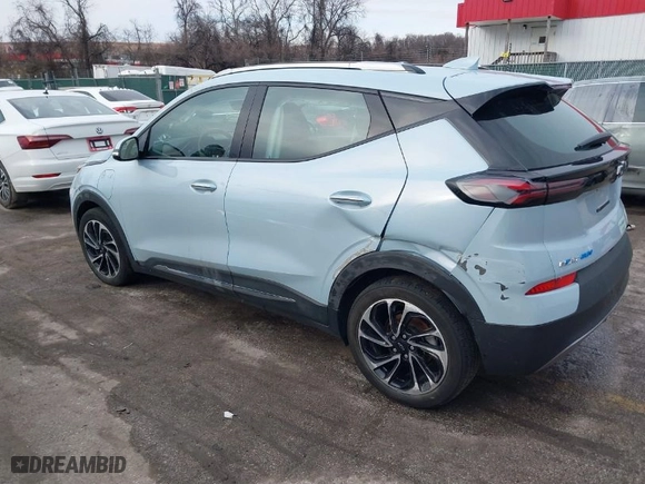 2023 Chevrolet Bolt EUV Premier with VIN 1G1FZ6S0XP4128094, listed as a IAAI auction lot 41606754 with 40,210 mi miles. Bid and sale history available at carsss.com. Image 3.