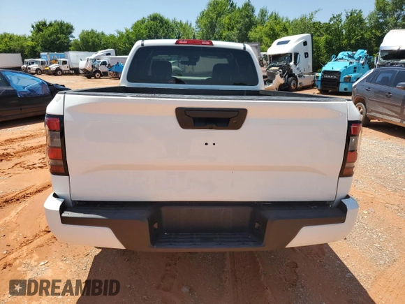 2024 Nissan Frontier S with VIN 1N6ED1CLXRN631616, listed as a Copart auction lot 57158585 with 19,495 mi miles and Salvage title. Bid and sale history available at DreamBid. Image 6.