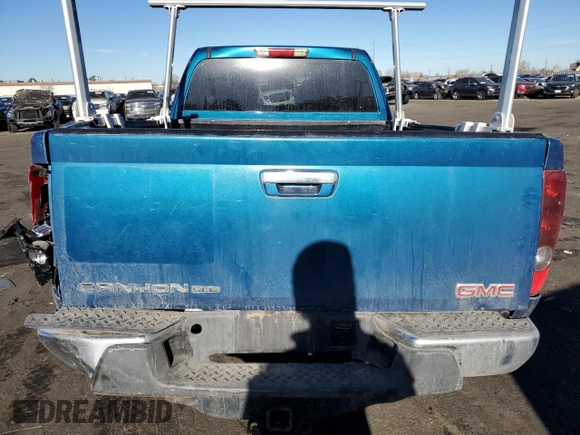 2011 GMC Canyon SLE1 with VIN 1GTJ6MFE6B8109337, listed as a Copart auction lot 88954275 with 0 mi miles and Salvage Title. Bid and sale history available at carsss.com. Image 6.