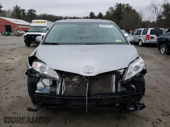 2016 Toyota Sienna LE with VIN 5TDJK3DC4GS133341, listed as a Copart auction lot 83660134 with 133,700 mi miles and Salvage Title. Bid and sale history available at carsss.com. Image 5.